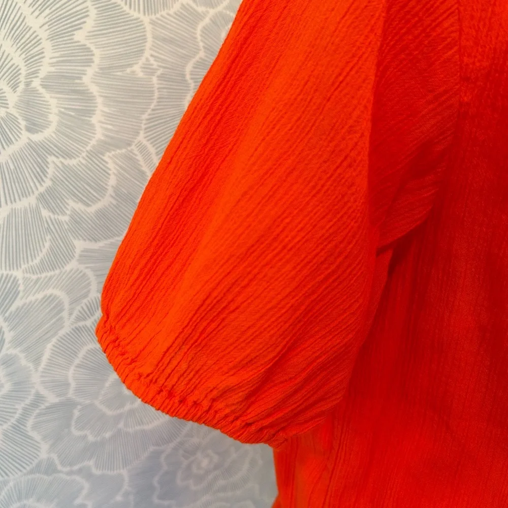 JCrew Factory Orange Drop Waist Dress - Picture 5 of 8